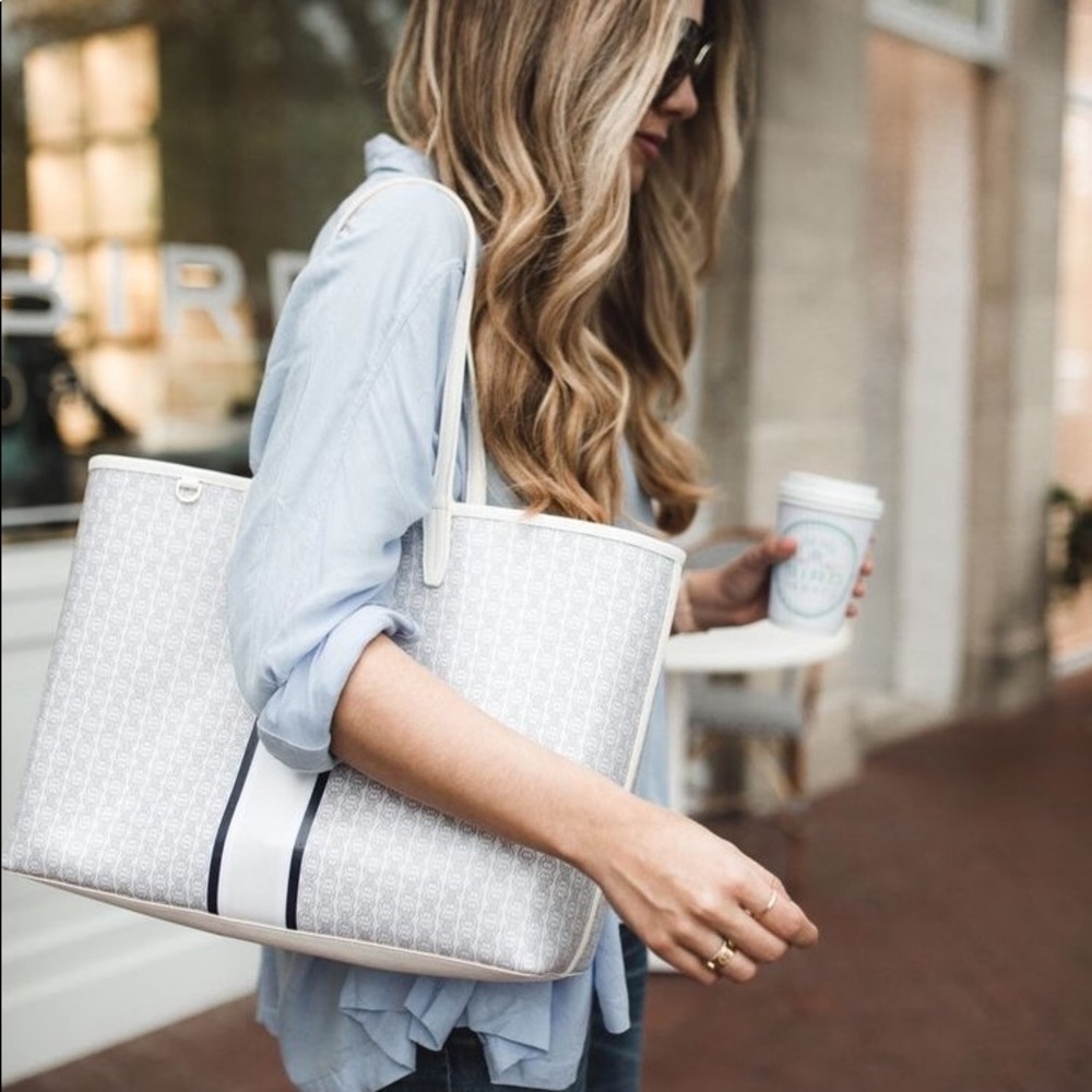 Tory Burch Gemini Link Coated Canvas Tote